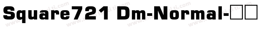 Square721 Dm-Normal字体转换